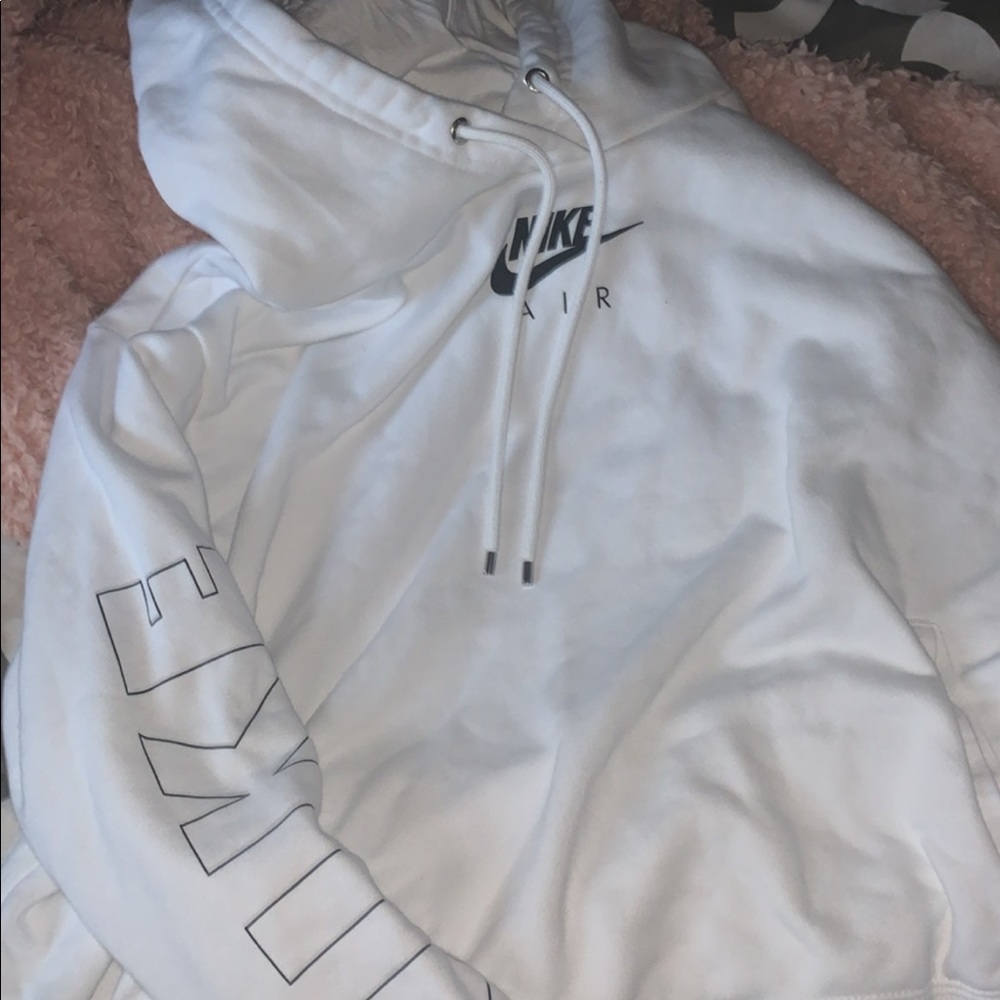 White Nike hoodie